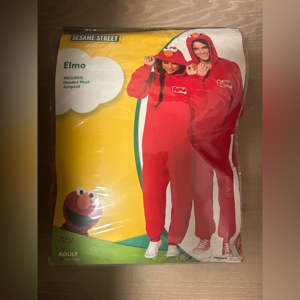 Adult Elmo Jumpsuit Costume - Sesame Street
